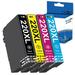 220XL Ink Cartridge for Epson ink 220 220XL to use with XP-320 XP-420 Workforce WF-2760 WF-2750 WF-2630 WF-2650 WF-2660 (Black Cyan Magenta Yellow 4-Pack)