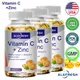 Alxfresh vitamin c 1000mg mit Zink 20mg | Kapseln Portion | Vitamin Dietery Ergänzung | Nicht-GVO &