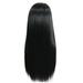 Cape for Hair Cutting Bangs Medium Long Parted Long Women s Black Wig Straight Wig Wig Womens Wigs with Less Hair