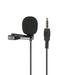 moobody GL-119 3.5AUX Lavalier Microphone Omni Directional Condenser Microphone Superb Sound for Audio and Video Recording Black