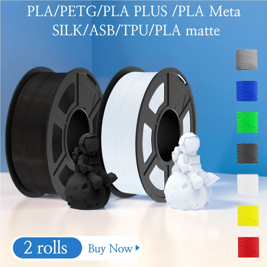 JAYO 3D-Drucker PLA/PETG/PLA PLUS /PLA META /SEIDE/ASB Filament 1,75 mm 2 Rolle 1,1 kg/0,65 kg 3D-Drucker-Filament für 3D-Drucker Image