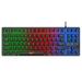 Keyboard Base Plate BAJEAL KB-10 Mechanical Feel Keyboard 87-key Gaming Laptop Rainbow Luminous Portable Keyboard Dragon K630