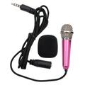 Bestonzon Portable Mini Wireless Speaker K Song Artifact for Mobile Phone PC Karaoke Microphone (Pink)