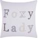 Mina Victory Luminecence Foxy Lady White Throw Pillow - Nourison E2308