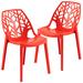 LeisureMod Modern Cornelia Dining Chair, Set of 2 Leisuremod C18SR2