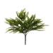 Maiden Hair Fern 14in Artificial Polysilk Faux Fake Greenery Grass Bush for Craft Home Garden Outdoor Bouquet Arrangement Ceremony Wedding Arch Floral Wall Aisle Decor (Green Set of 2)