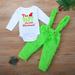 Viworld Infant Baby Christmas Sets Baby Christmas Bodysuit With Romper Overalls Set Crew Neck Furry Suspender Pants Clothes Set