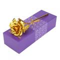 Gold Plated Rose Golden Artificial Rose Golden Coated Flower Stem Rose Golden Artificial Flower 24k Yellow Gold Foil Collectible Rose Flower Unique Gift For Girlfriend Mom Wife