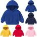 DxhmoneyHX Toddler Girl Boy Crewneck Sweatshirt Shirts Long Sleeve Solid Color Pullover Sweater for Kids Casual Hoodie Sport Tops