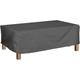 Outdoor Furniture Covers 210D Outdoor Coffee Tables Cover Waterproof Garden Tea Table Covers Dustproof Household Patio Furniture Case (Color : Black, Size : 122x64x46cm)