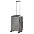 Hard Shell PC Carry on Cabin Approved 20'' Lightweight Suitcase Luggage Trolley with 4 Spinner Wheels TSA Combination Lock Suitcase Approved by Over 100+ Airlines (Dark Grey)