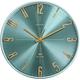 GOODERY Radio-Controlled Wall Clock Diameter 30 cm Quiet 3D Large Modern Analogue Wall Clock without Loud Ticking Noises Almost Silent Decoration for Any Wall Clock Radio Controlled Clock Turquoise