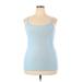 No Boundaries Active Tank Top: Blue Activewear - Women's Size 21