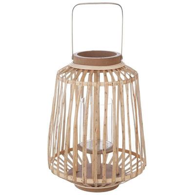 Rattan-Außenlaterne - h. 35 cm Atmosphera Créateur D'intérieur