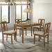 Kayee 5pc Pack Dining Set in Weathered Oak Finish