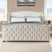 Athens Upholstered Tufted Wingback Panel Bed by Jennifer Taylor Home