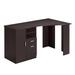 51.25" Brown Espresso Unique Techni Mobili Classic Office Desk with Storage