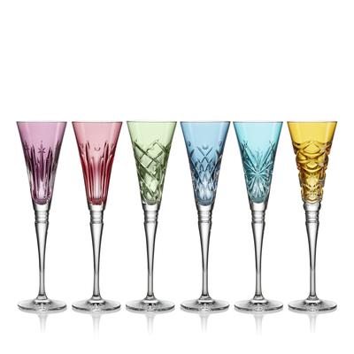 Waterford Winter Wonders Flutes, Assorted Colours, Set of 6