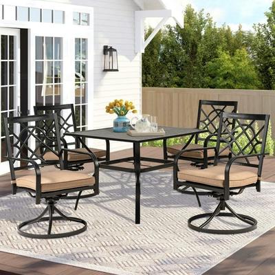 Outdoor 5/7-piece Patio Metal Dining Set