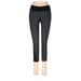 Nike Active Pants - Mid/Reg Rise Skinny Leg Cropped: Black Activewear - Women's Size Small