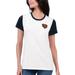 Women's G-III 4Her by Carl Banks White/Navy Chicago Bears Fashion Illustration T-Shirt