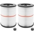 2 Pack Replacement Filter for Shop Vac Craftsman 17816 Cartridge Filter for 9-17816 Craftsman Filter Wet Dry Vac Filter Fit 5/6/8/12/16/32 Gallon & Larger Vacuum Cleaner