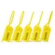 Lzbignun 1000pcs Plastic Security Seals Numbered Zip Ties Anti-Tamper Seals Breakable Safety Tab Inspection Tags for Fire Extinguisher, First Aid Kit(Yellow)