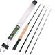 MAXIMUMCATCH Maxcatch Extreme Graphite Fly Fishing Rod 4-Piece 9 Feet with IM6 Carbon Blank, Hard Chromed Guides, A Cork Grip (Size:3/4/5/6/7/8/10wt) (9ft 10weight 4sec)