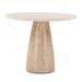 Loon Peak® Evylene Counter Height Dining Table Marble/Granite/Wood in Brown/White | 36 H x 48 W x 48 D in | Wayfair