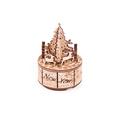 Wood Trick Santa's Carousel Wooden 3D Mechanical Model Kit Puzzle Wood in Brown | 4.53 H x 4.53 W x 6.3 D in | Wayfair WDTK066