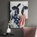The Holiday Aisle® American Cow II Premium Gallery Wrapped Canvas - Ready To Hang Canvas, Solid Wood in Blue | 27 H x 18 W x 1 D in | Wayfair