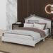 Red Barrel Studio® Ceirah Full Size Wood Platform Bed Wood in Gray/White | 39.7 H x 57.7 W x 79.3 D in | Wayfair 49DB3373FC6E4490B5F7121BB55A65B3