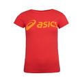 Asics Logo Womens Coral T-Shirt - Red - Size X-Small