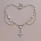 Collier de phénix en cristal avec pendentif en forme de cœur collier féerique ange colibri