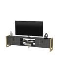 DECOROTIKA - Mila TV Cabinet TV Unit TV Stand for TVs up to 73 inches 2 Cabinets 2 Shelves