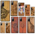 Natur bambus Holz Tier druck Coque für Samsung Galaxy S23 S20 Fe S21 Ultra S9 S10 Note 10 plus Note