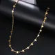 CACANA Edelstahl Kette Halskette Für Mann Frauen Gold Silber Farbe Für Anhänger Pentagramm Donot