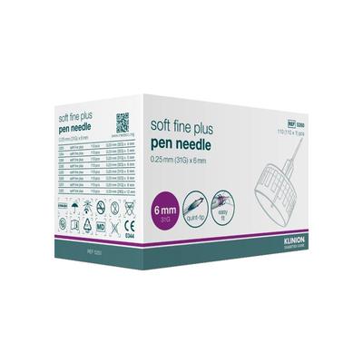 Klinion Soft fine plus Pen-Nadeln 0,25x6 mm 31 G 110 St Kanüle Image