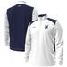 Men's Under Armour White Navy Midshipmen 2023 Aer Lingus College Football Classic Quarter-Zip Pullover Top