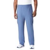 Men's Big & Tall Thermal-Lined Cargo Pants by KingSize in Heather Slate Blue (Size 7XL)