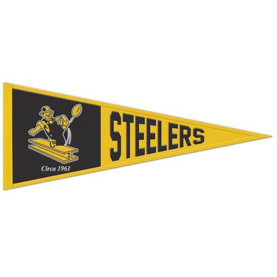 Retro-Wimpel aus Wolle der Pittsburgh Steelers 32b x 13h in Image
