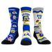 Unisex Rock Em Socks Los Angeles Rams NFL x Nickelodeon Spongebob Squarepants 3-Pack Crew Set