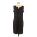 Tribal Casual Dress - Shift: Black Houndstooth Dresses - Women's Size 6