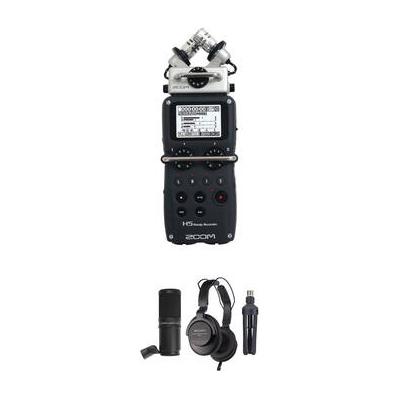 Zoom H5 Podcast Mic Kit with Handy Recorder, Mic, Headphones & Stand ZH5