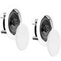 Pyle Pro PDICRD 5.25" In-Wall/In-Ceiling 150W 2-Way Stereo Speakers (Pair, White) PDIC51RD