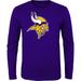 Youth Purple Minnesota Vikings Primary Logo Long Sleeve T-Shirt