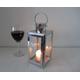 Gorgeous Polished Chrome Silver Candle Lantern Holder Tea Light Wedding 25cm