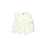 The Kids Source Cargo Shorts: White Bottoms - Size 4