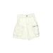 The Kids Source Cargo Shorts: White Bottoms - Size 4