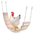 Perche balançoire à poulet en bois naturel échelle jouet en bois accessoire de poulailler pour